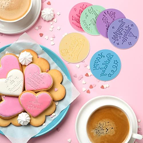 6 Pcs Baby Shower Fondant Embosser Cookie Stamps 3D Design