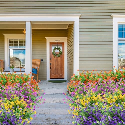 Vibrant Outdoor Artificial Plants Durable Easy to Maintain