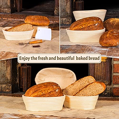 Sourdough Breads Masterpiece Banneton Proofing Basket Set