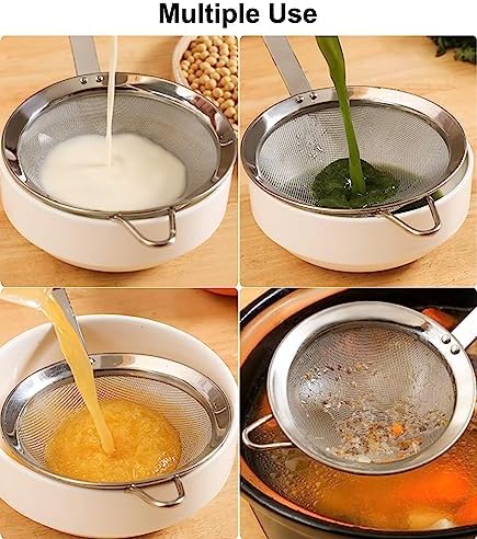 Premium 304 Steel Colander with Handle