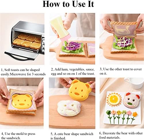 Fun 5-in-1 Sandwich Cutters for Kids