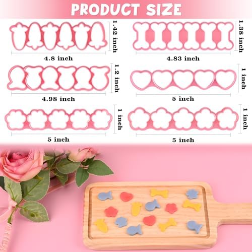 HUAKENER Mini Cookie Cutters Set of 6 1