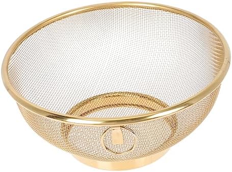 SHOWERORO Stainless Steel Colander Sieve Fine Mesh Durable Kitchen Essential