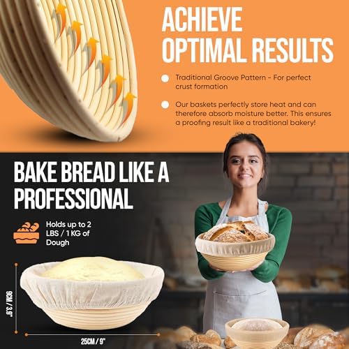 Master the Art of B sourdough with our Banneton set