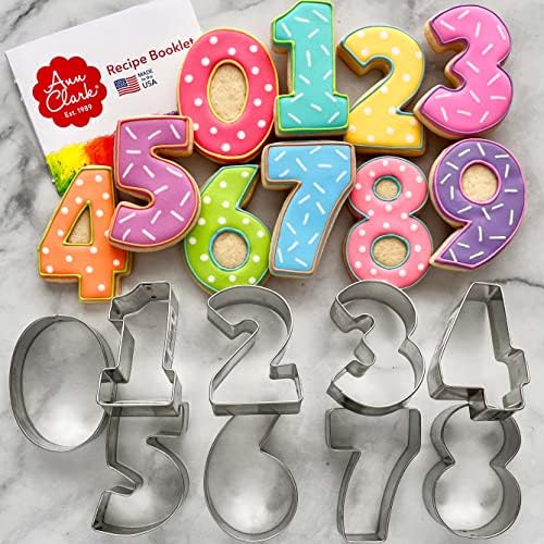 Number Cookie Cutters Teach Math Baking 9-Piece Set in USA