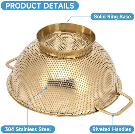 3-Quart Essential Stainless Steel Kitchen Colander