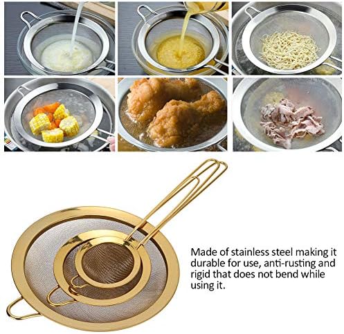 Effortless Cooking Made Simple Durable 304 Stainless Steel Strainer with Long Handle