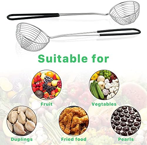 12 Stainless Steel Hot Pot Strainer Scoops for Efficient Cooking