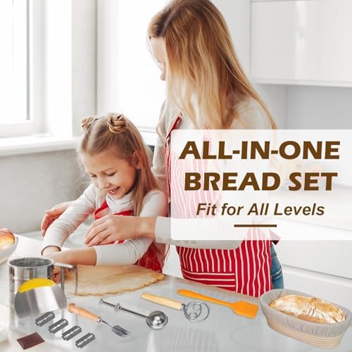 Sourdough Bread Proofing Basket Set for Perfect Loaves