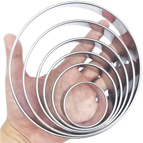 Doczen 6-Piece Round Cookie Cutter Set