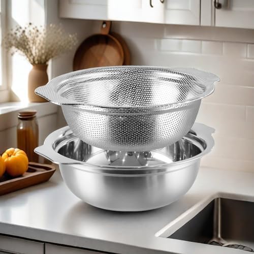Stainless Steel Colander Bowl Set