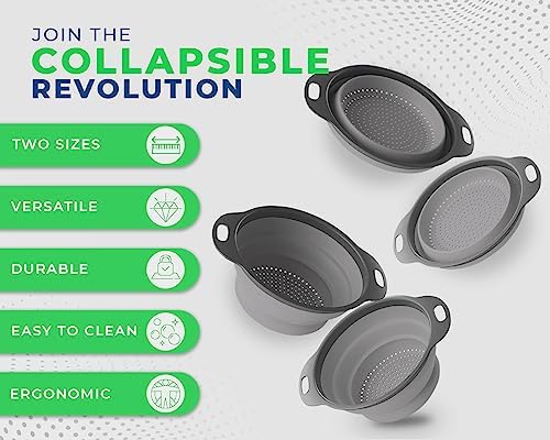 Collapsible Kitchen Strainer Set by Comfify