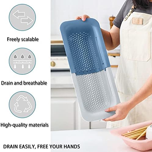 KESAPLAN Collapsible Sink Strainer Basket - Retractable Strainer for Kitchen Use
