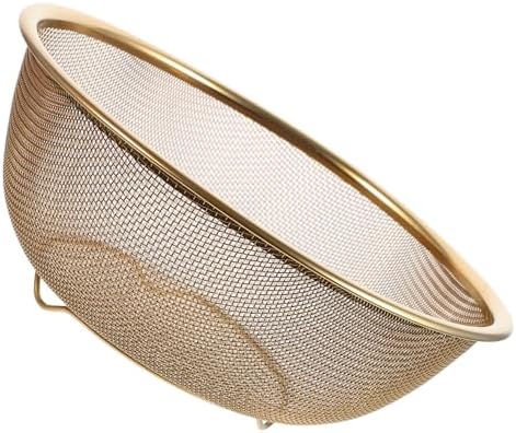 Premium Stainless Steel Deep Fryer Basket with Handle for Rice Straining