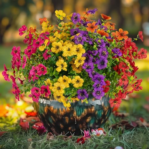 10 x 10 artificial faux flowers for outdoor use