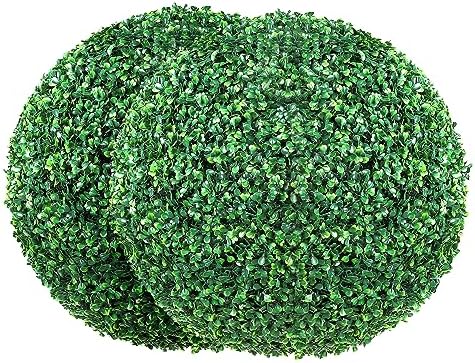 20 Artificial Plant Topiary Balls with LED Lights