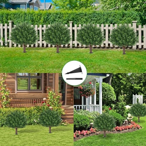 Grooo Artificial Cypress Tree Set of 2