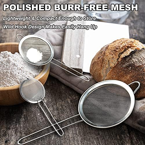 Anaeat Premium stainless steel colander with sturdy handle