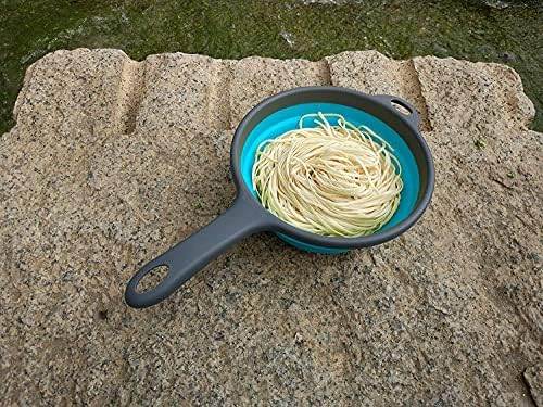 dDLuck Foldable Silicone Strainer Colander - Space-Saving Kitchen Tool