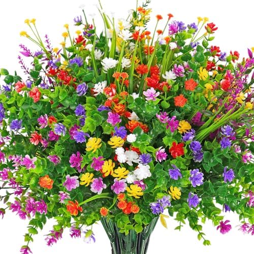 CEWOR Lush Artificial Plants for Outdoor Indoor Use