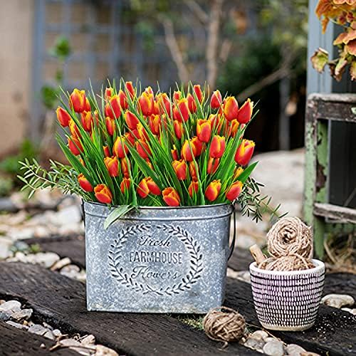 Elegant Outdoor Artificial Tulips