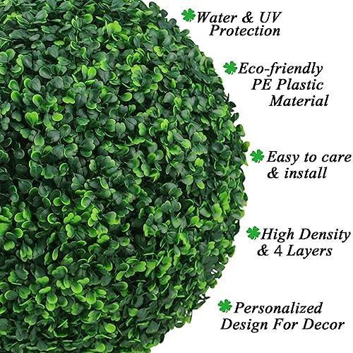 Sunnyglade 2PCS Boxwood Topiary Balls for Backyard Balcony Use