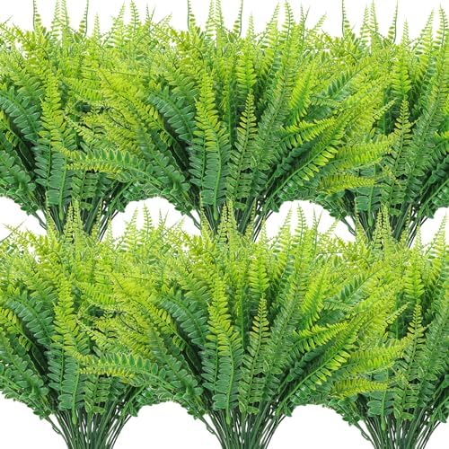 Realistic FakeBoston Fern Artificial Plant Greenery Bundle