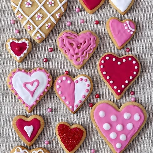 XGAKWD Valentines Day Heart Cookie Cutter Set