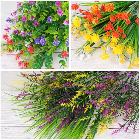 CEWOR Lush Artificial Plants for Outdoor Indoor Use