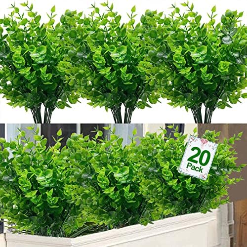 turnmeon 20 bundles artificial plants for spring summer decor