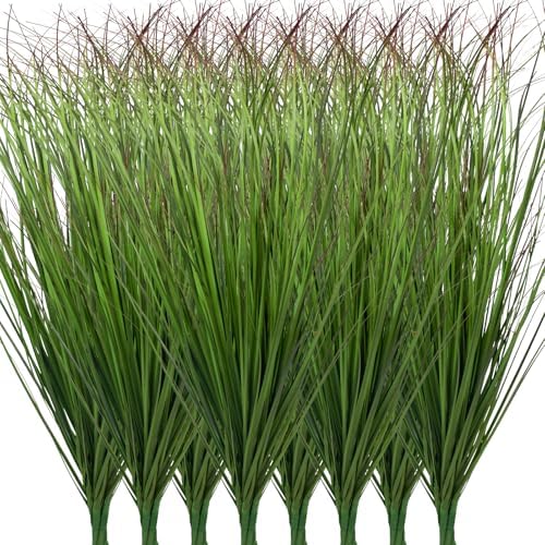24Pcs Fake Grass Plants Artificial Tall Grass for Indoors Outdoors