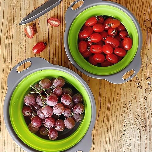 Collapsible Colander Set 3-Piece Heat-Resistant Kitchen Essentials