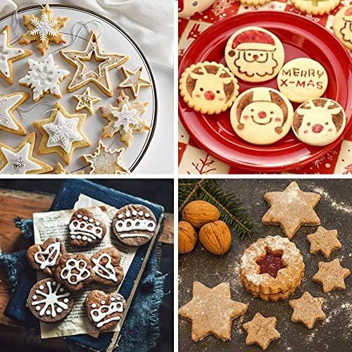 MCIGICM Cookie Cutters Set 12Shapes for Baking Halloween Christmas