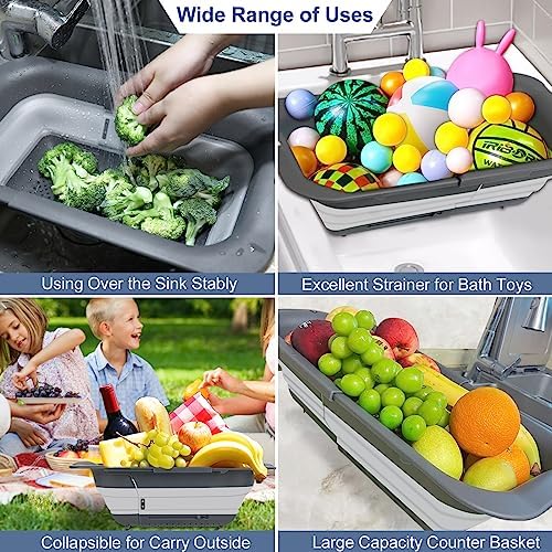 RottoGoon Expandable silicone Colander Strainer