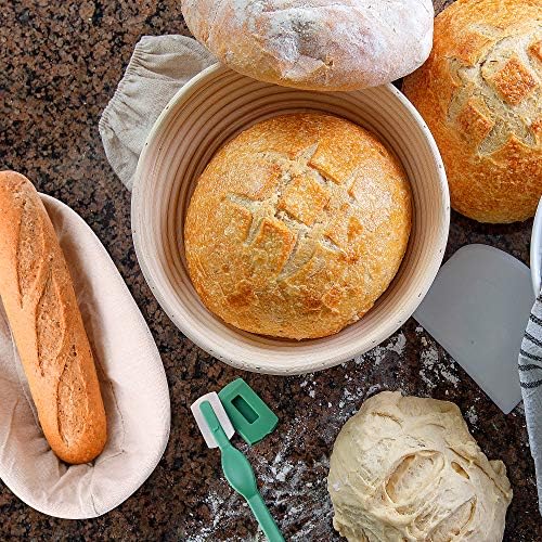 7-Piece Sourdough Banneton Basket Set for Perfect