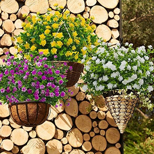 10 Bundles Fake Eucalyptus Plants