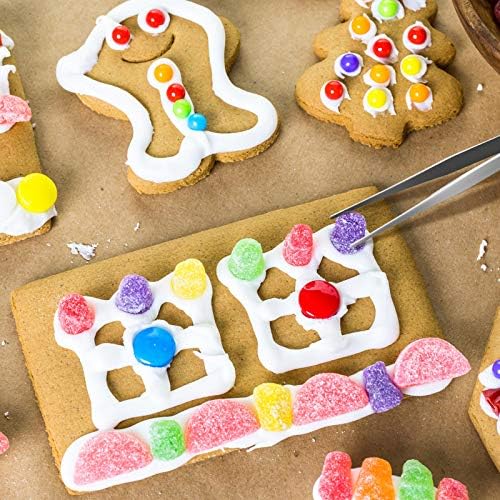 24 Pieces Cookie Decorating Tool Set with Brushes and Tweezers