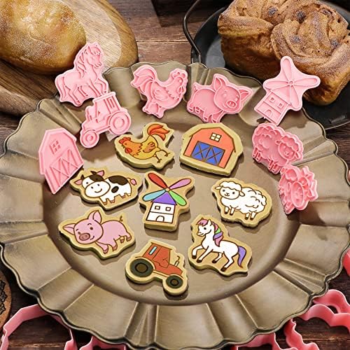 Cunhill Farm Animal Cookie Cutters Set - 8 PC