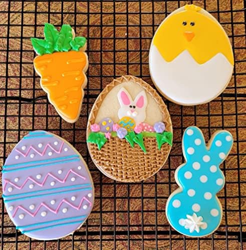 Easter Cookie Cutters Set 3 Pieces Carrot Egg Bunny