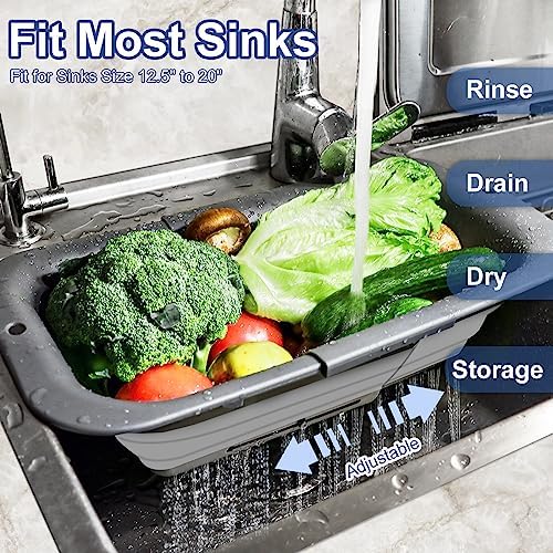 RottoGoon Expandable silicone Colander Strainer