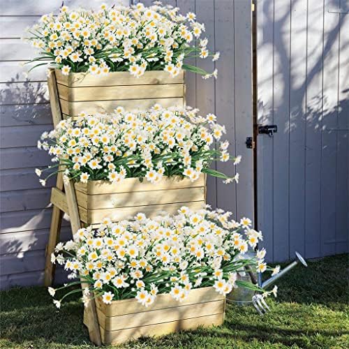 10pc Outdoor Artificial Daisies for Garden Decor