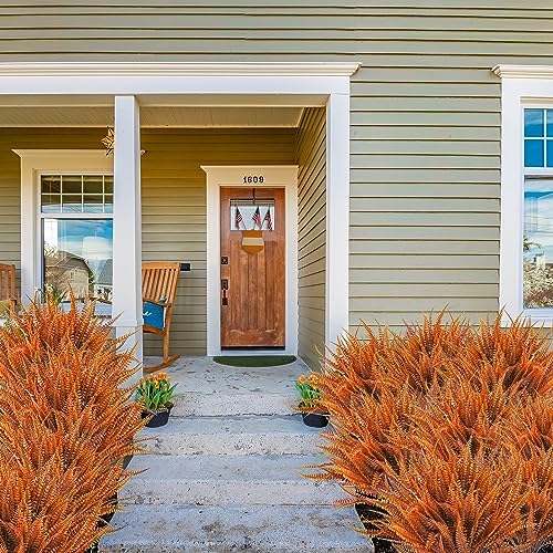 Textured Artificial Boston Fern 12-Pack for Fall Dcor