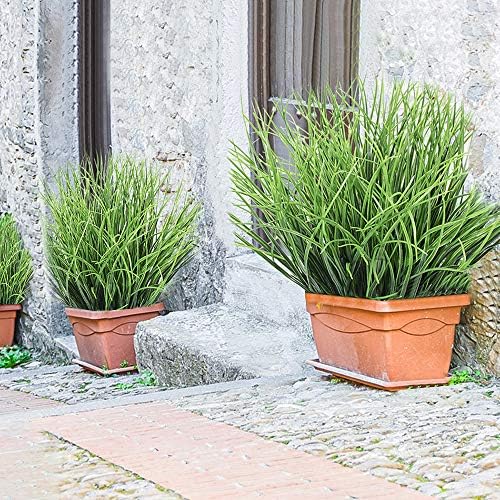 8-Bundle Fake Wheat Grass Bushes Outdoor