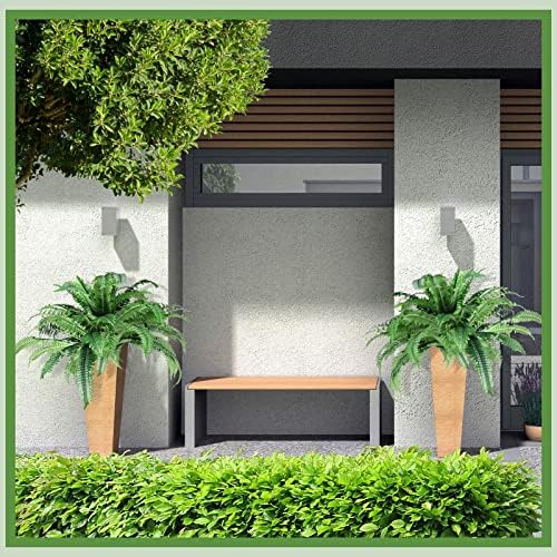 Jutom Artificial Fern Bush Outdoor Decor