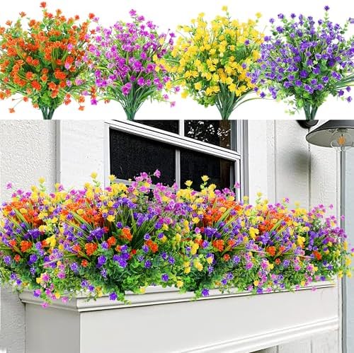Vibrant Outdoor Artificial Plants Durable Easy to Maintain