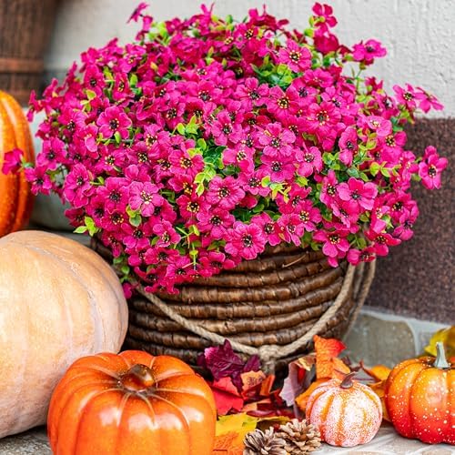 16 Outdoor Artificial Flowers for a Chearming Damage