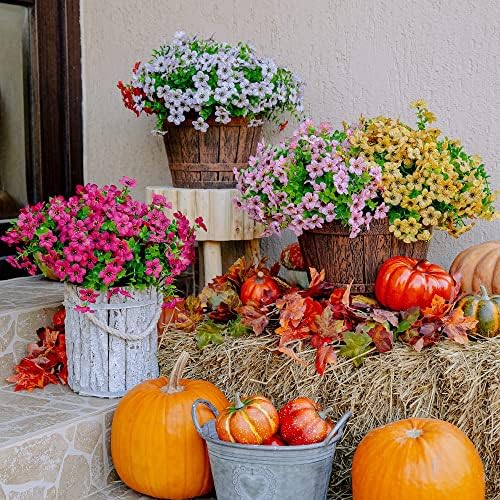 16 Outdoor Artificial Flowers for a Chearming Damage