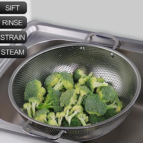 Premium 6-Qt 188 Stainless Steel Colander